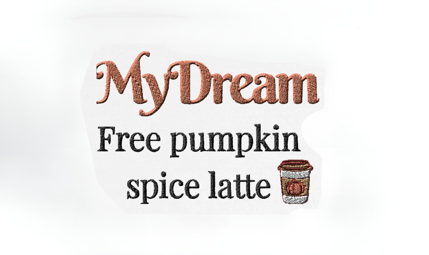 Free Pumpkin Spice Latte-Embroidered