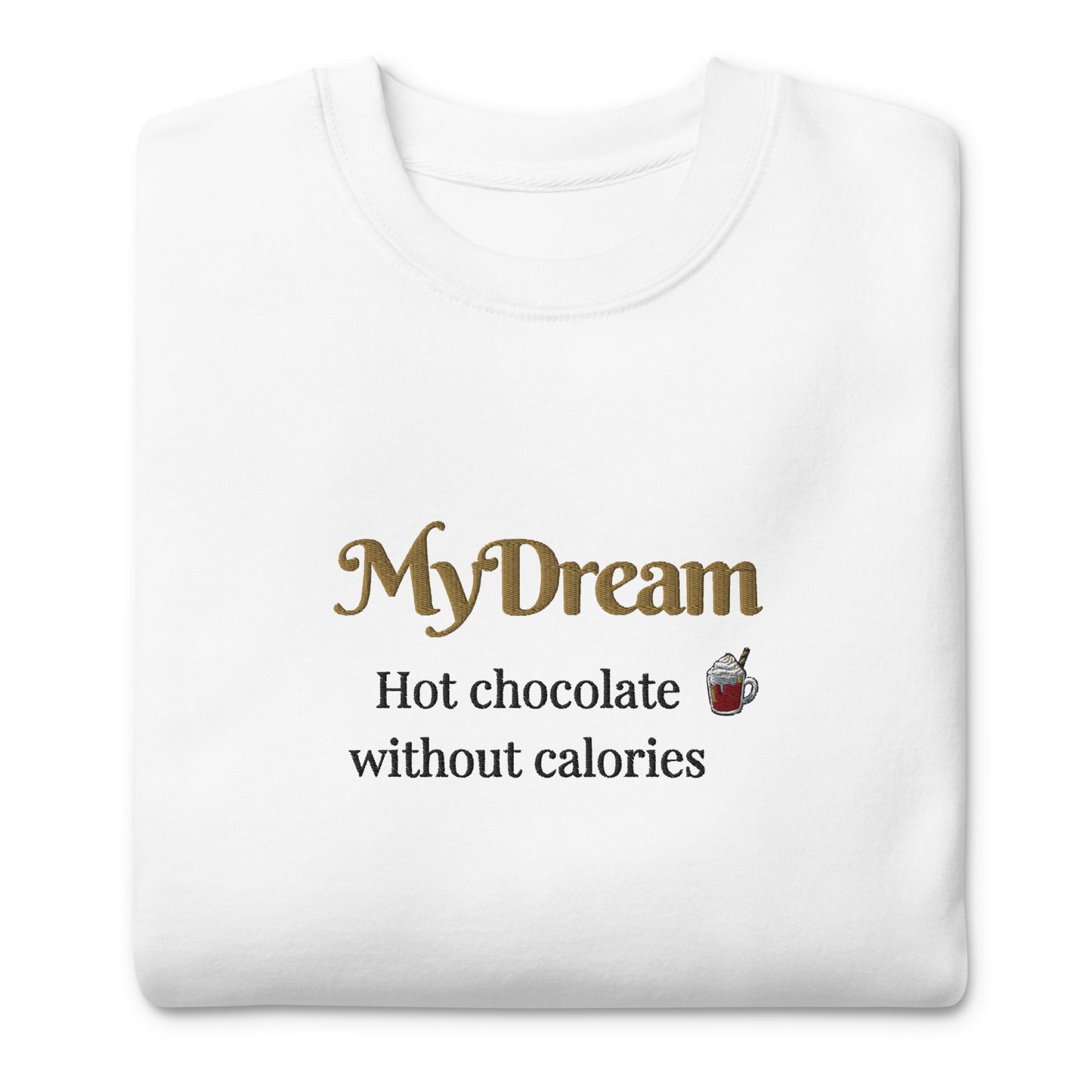 Hot chocolate without calories - Embroided